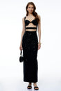 Marino Black Sweetheart Maxi Dress with CutOuts