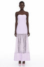 Marta Lilac Strapless Sweetheart Maxi Dress
