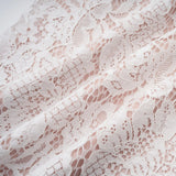 Marzia White Ribbon Detail Floral Lace Maxi Dress