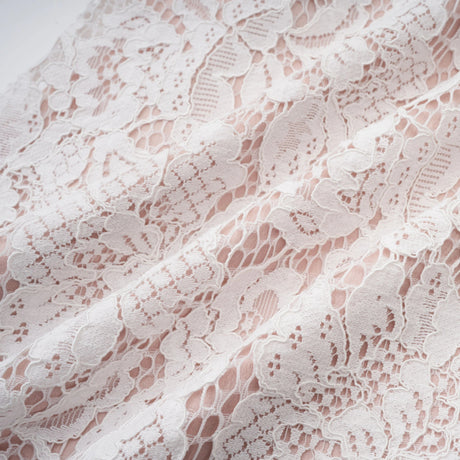 Marzia White Ribbon Detail Floral Lace Maxi Dress