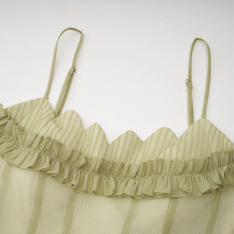 Rhea Maxi Dress Ruffled Shirred Tulle