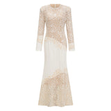 Mathilde White Embroidered Maxi Dress