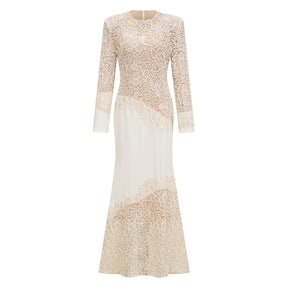 Mathilde White Embroidered Maxi Dress