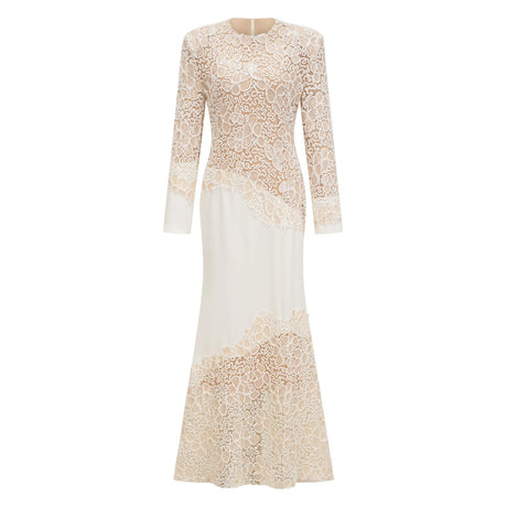 Cherish Maxi Dress White Embroidered