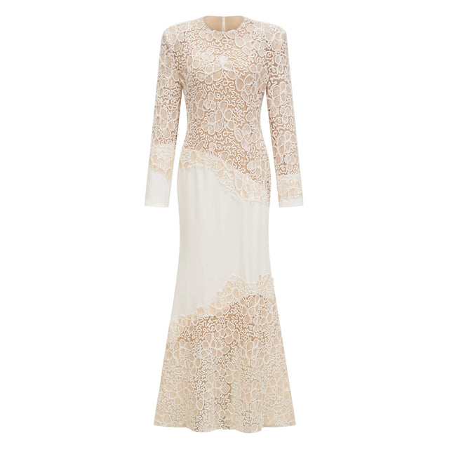 Mathilde White Embroidered Maxi Dress