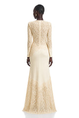 Mathilde White Embroidered Maxi Dress