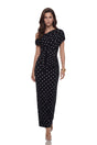 Maya One Shoulder Polka Dot Maxi Dress