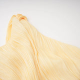 Meissa Yellow Asymmetrical Ruched Maxi Dress
