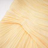 Meissa Yellow Asymmetrical Ruched Maxi Dress