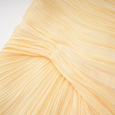 Meissa Yellow Asymmetrical Ruched Maxi Dress