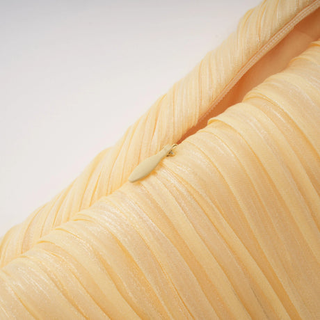 Meissa Yellow Asymmetrical Ruched Maxi Dress