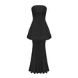 Mélanie Black Corset Dress  Mesh Skirt Set