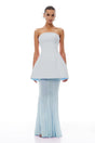 Mélanie Blue Corset Dress  Mesh Skirt Set