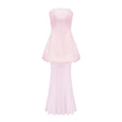 Mélanie Pink Corset Dress  Mesh Skirt Set