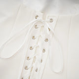 Mélanie White Corset Dress  Mesh Skirt Set
