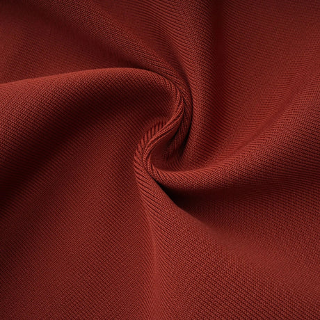 Mélisande Rusty Red Halterneck Fringed Maxi Gown
