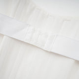 Melisande White Embellished Dress  Skirt Set