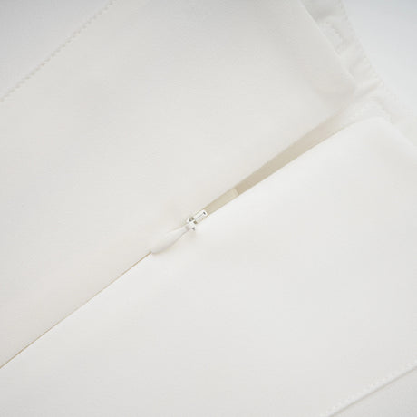 Melisande White Embellished Dress  Skirt Set