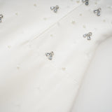Melisande White Embellished Dress  Skirt Set