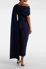 Melokuhle Navy Blue Ribbon Design Midi Dress