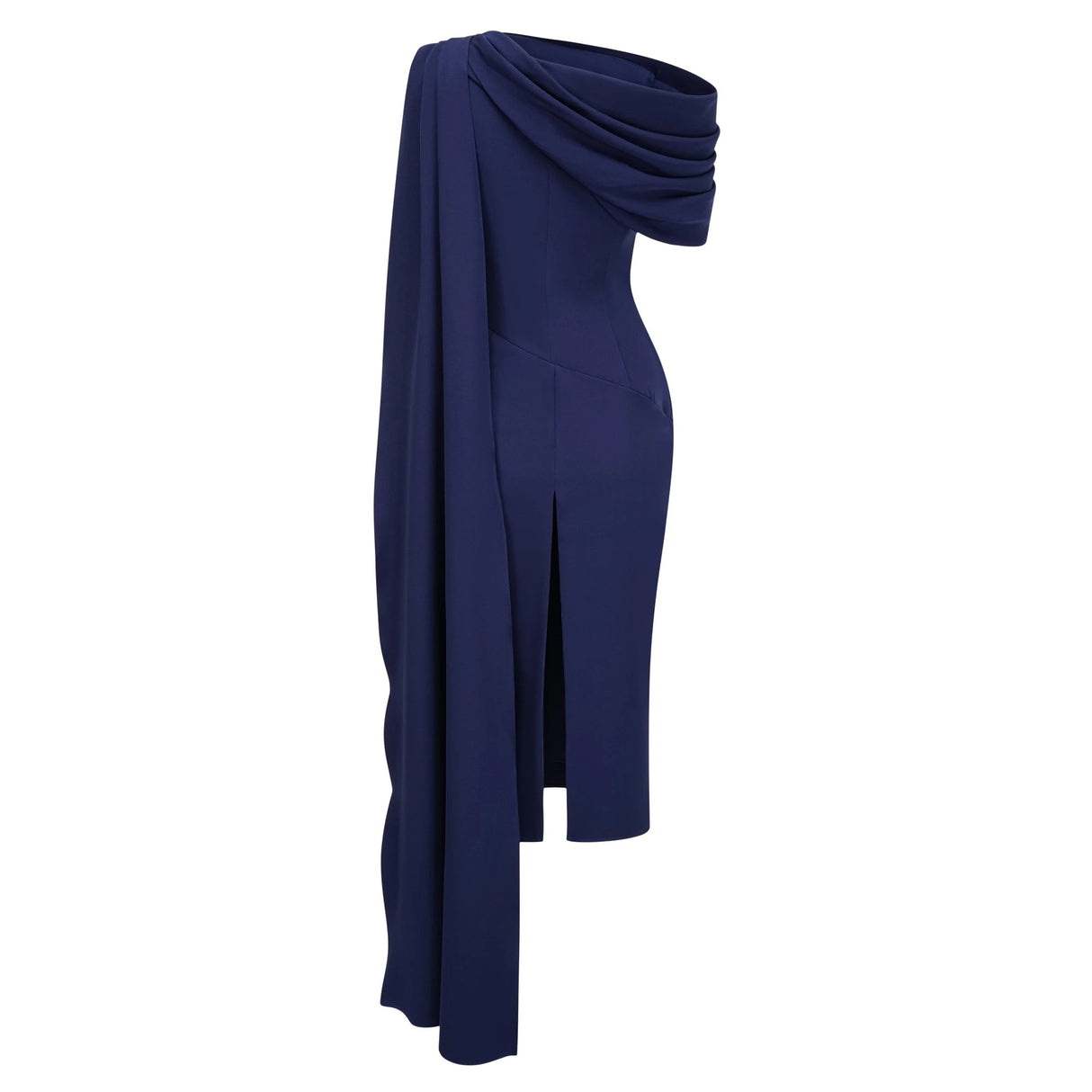 Melokuhle Navy Blue Ribbon Design Midi Dress