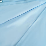 Meris Blue Crystal Embellished Maxi Gown