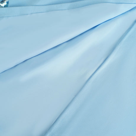 Meris Blue Crystal Embellished Maxi Gown