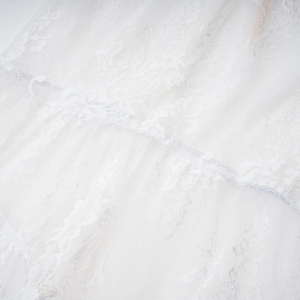 Michalina White Lace Convertible Gown with Detachable Skirt
