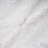 Michalina White Lace Convertible Gown with Detachable Skirt