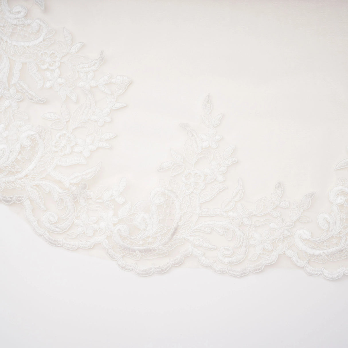 Mieke White SemiSheer Lace Maxi Dress