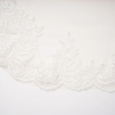 Mieke White SemiSheer Lace Maxi Dress