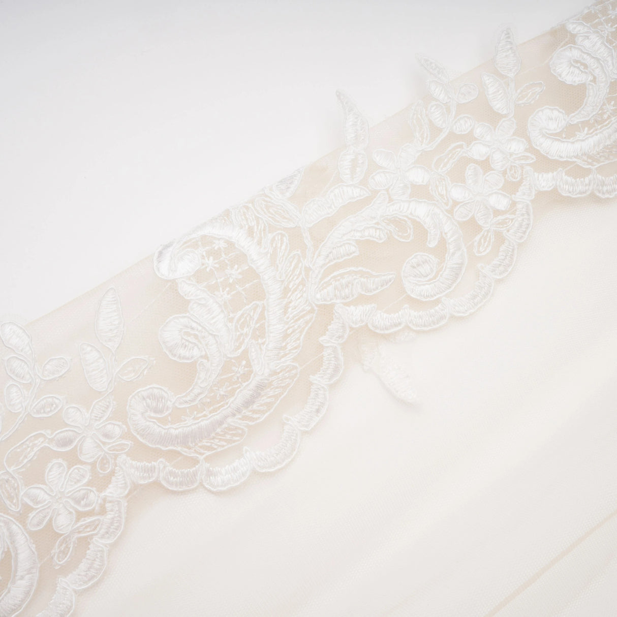 Mieke White SemiSheer Lace Maxi Dress