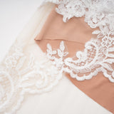 Mieke White SemiSheer Lace Maxi Dress