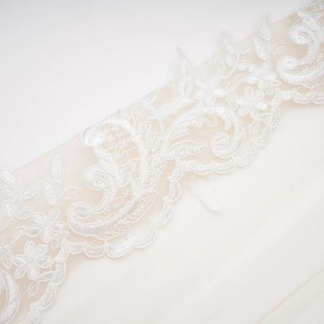 Mieke White SemiSheer Lace Maxi Dress