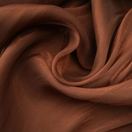 Mila Brown Pleated Satin Maxi Dress