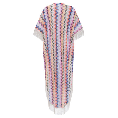 Milena Multicolor Wave Pattern Maxi Dress