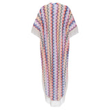 Milena Multicolor Wave Pattern Maxi Dress