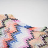 Milena Multicolor Wave Pattern Maxi Dress