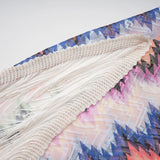 Milena Multicolor Wave Pattern Maxi Dress