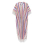 Milena Multicolor Wave Pattern Maxi Dress