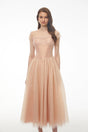 Millie Pink Ruffled Mesh Fairycore Maxi Dress