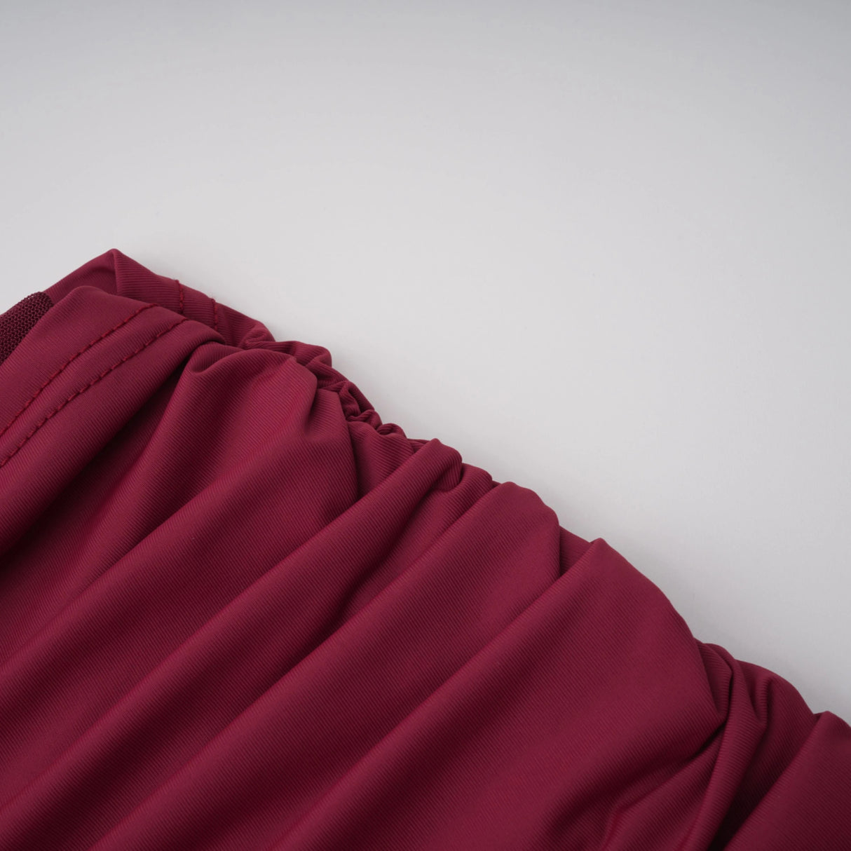 Mioara Red Asymmetrical Draped Cape Design Dress