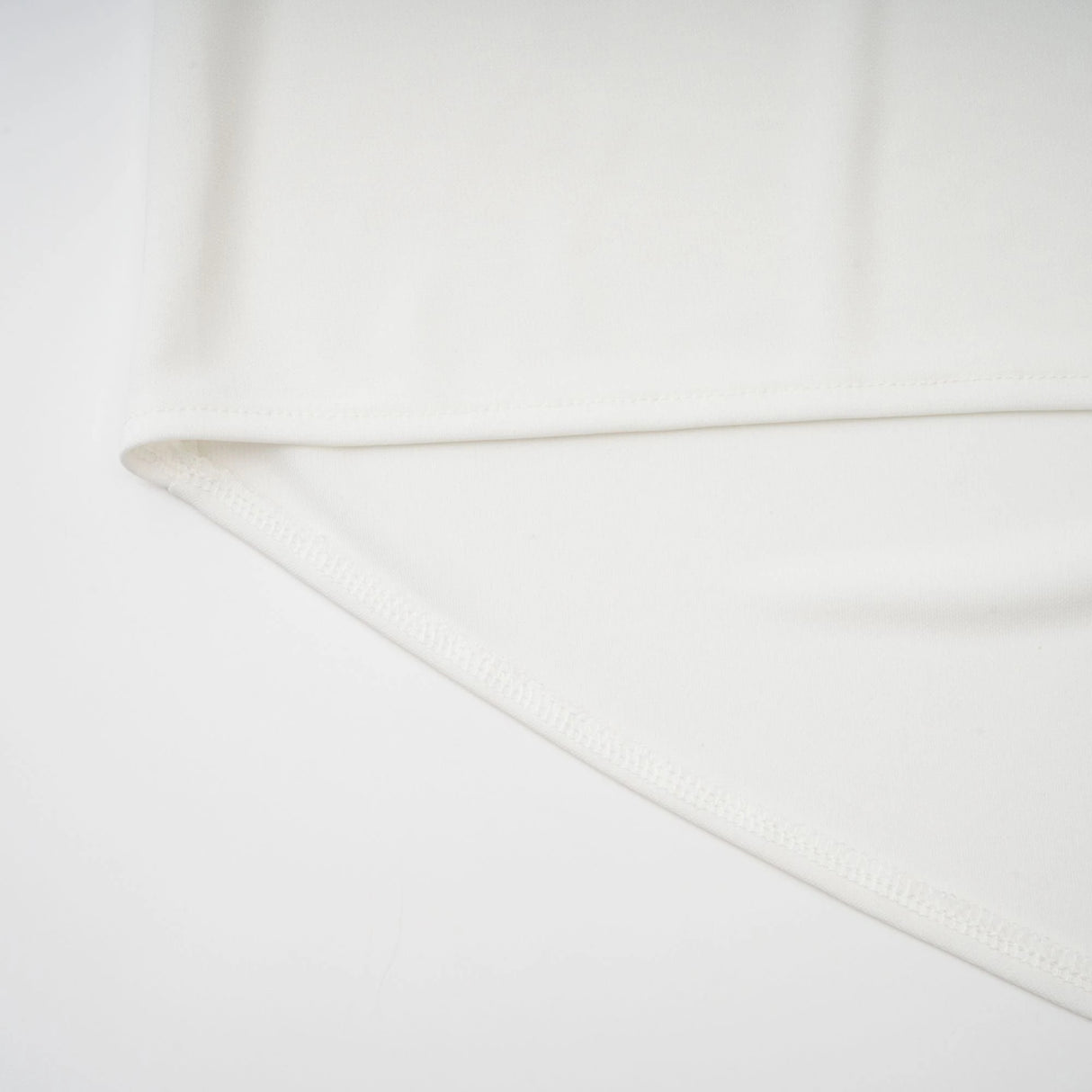 Mystérieuse White Turtleneck Draped Maxi Dress