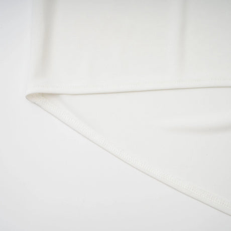 Mystérieuse White Turtleneck Draped Maxi Dress