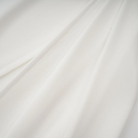Mystérieuse White Turtleneck Draped Maxi Dress