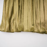 Nadya Olive Green Halterneck Ruched Maxi Dress
