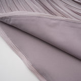 Nerida Silver Turtleneck Ruched Maxi Dress