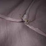 Nerida Silver Turtleneck Ruched Maxi Dress