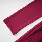 Neve Red High Neck Twist Knot Maxi Dress