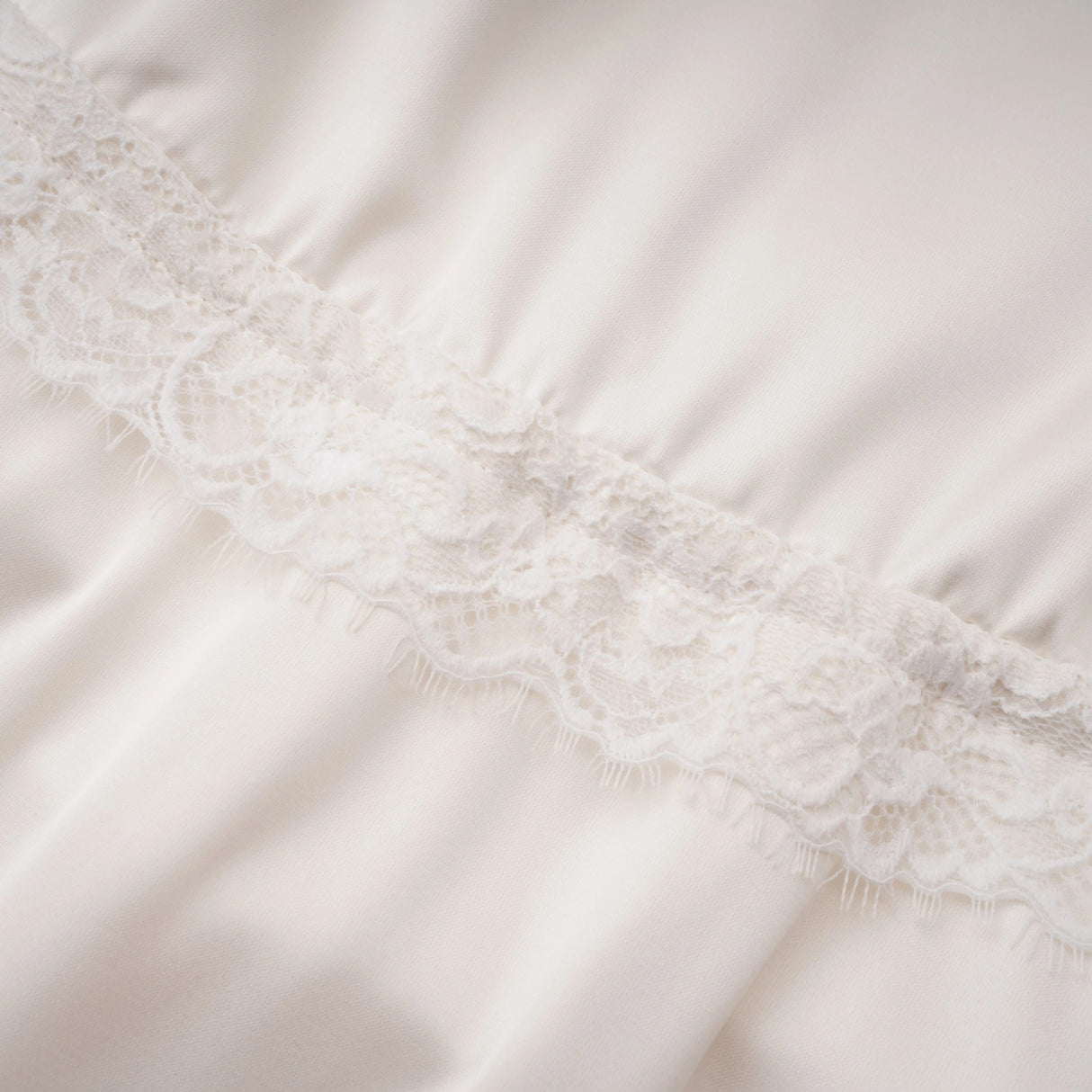 Ngawai Champagne Sweetheart Mini Dress with Lace Trim